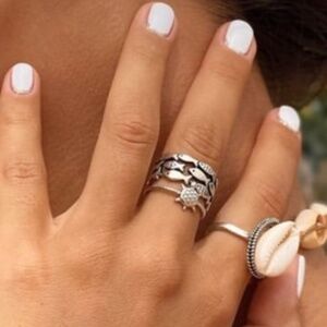 NWOT 925 Sterling Silver Fish Ring